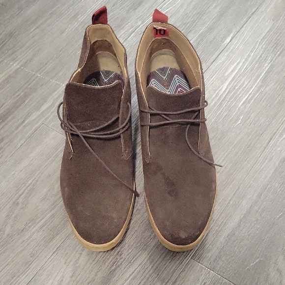 Men's Brown Suede Shoes - Picture 1 of 7
